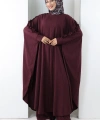 Fırfırlı Yarasakol Takım 8706 Mürdüm