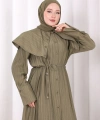 Geniş Yakalı İkili Takım 8036 Haki