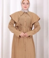 Geniş Yakalı İkili Takım 8036 Taba