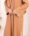 Hac Umre Biyeli Pantolonlu Tunik Takım ŞAL HEDİYE 8001 Taba
