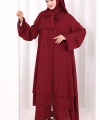Hac Umre Ferace ŞAL HEDİYE   7052 Bordo