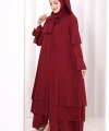 Hac Umre Ferace ŞAL HEDİYE   7052 Bordo