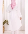 Hac Umre Keten Tunik Pantolon Takım 8013 Ekru