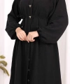 Hac Umre Keten Tunik Pantolon Takım 8013 Siyah