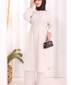 Hac Umre Keten Tunik Pantolon Takım 8013 Taş