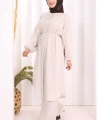 Hac Umre Keten Tunik Pantolon Takım 8013 Taş