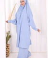 Hac Umre Sufleli Tunik Pantolon Takım 8004 Mavi