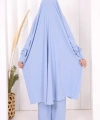 Hac Umre Sufleli Tunik Pantolon Takım 8004 Mavi
