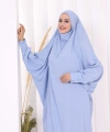 Hac Umre Sufleli Tunik Pantolon Takım 8004 Mavi