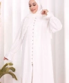 Hac  Umre Takım Önü Düğmeli Tunik,Pantolon  ŞAL  HEDİYE  8014 Ekru