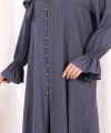 Hac  Umre Takım Önü Düğmeli Tunik,Pantolon  ŞAL  HEDİYE  8014 Füme