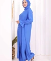 Hac  Umre Takım Önü Düğmeli Tunik,Pantolon  ŞAL  HEDİYE  8014 Saks