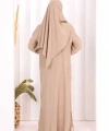 Hac  Umre Takım Önü Düğmeli Tunik,Pantolon  ŞAL  HEDİYE  8014 Vizon