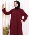 Hac Umre Tunik Pantolon Takım 8006 Mürdüm