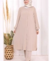 Hac Umre Tunik Pantolon Takım 8006 Vizon