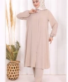 Hac Umre Tunik Pantolon Takım 8006 Vizon