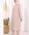 Hac Umre Tunik Pantolon Takım 8006 Vizon