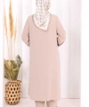 Hac Umre Tunik Pantolon Takım 8006 Vizon