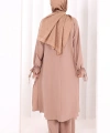 İkili Pantolonlu Takım 8029 Somon