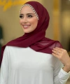 İncili Şal 2028 Bordo