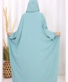 Kapüşonlu Abaya ve  Elbise İkili Takım 70013 Mint