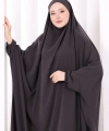 Kendinden Peçeli Sufleli Cilbab 6096 Duman