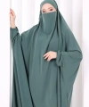 Kendinden Peçeli Sufleli Cilbab 6096 Mint