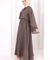 Kloş Etek Tunik Takım 8028 Duman