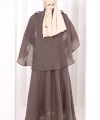 Kloş Etek Tunik Takım 8028 Duman