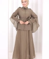 Kloş Etek Tunik Takım 8028 Haki