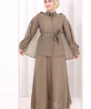 Kloş Etek Tunik Takım 8028 Haki