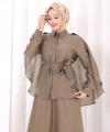 Kloş Etek Tunik Takım 8028 Haki