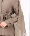 Kloş Etek Tunik Takım 8028 Haki