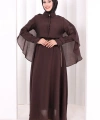 Kloş Etek Tunik Takım 8028 Kahverengi