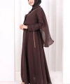 Kloş Etek Tunik Takım 8028 Kahverengi