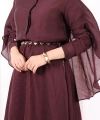 Kloş Etek Tunik Takım 8028 Mürdüm