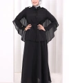 Kloş Etek Tunik Takım 8028 Siyah