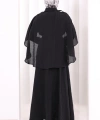 Kloş Etek Tunik Takım 8028 Siyah