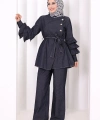 Koldan Fırfır Detay İkili Takım 8025 Lacivert