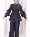 Koldan Fırfır Detay İkili Takım 8025 Lacivert
