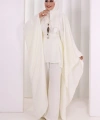 Kolyeli Tunik Pantolon Takım 8026 Ekru