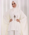 Kolyeli Tunik Pantolon Takım 8026 Ekru