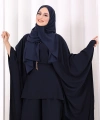 Kolyeli Tunik Pantolon Takım 8026 Lacivert