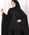 Kolyeli Tunik Pantolon Takım 8026 Siyah