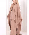 Kolyeli Tunik Pantolon Takım 8026 Somon