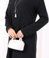 Kolyeli Tunik Pantolon Takım 8027 Siyah