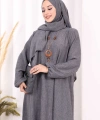 Kolyeli Tunik Pantolon Takım ŞAL HEDİYE! 8020 Antrasit