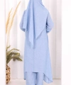 Kolyeli Tunik Pantolon Takım ŞAL HEDİYE! 8020 İndigo