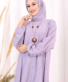 Kolyeli Tunik Pantolon Takım ŞAL HEDİYE! 8020 Lila