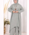 Kolyeli Tunik Pantolon Takım ŞAL HEDİYE! 8020 Mint